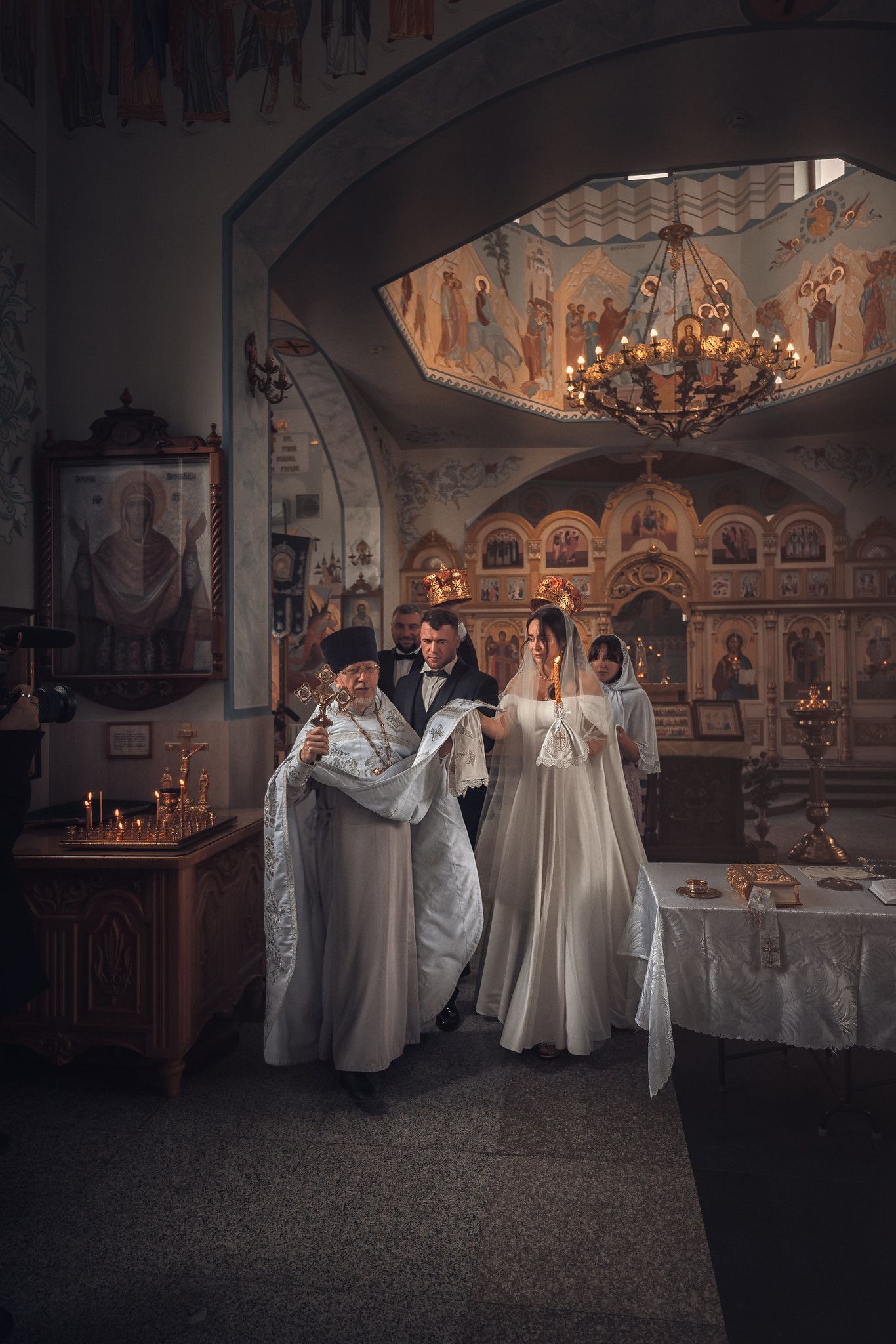 Венчание в храме Ксении Петербургской в Абрау-Дюрсо