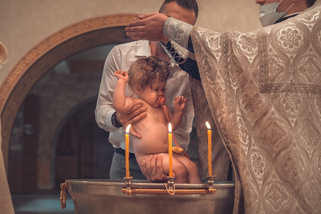 Крещение в храме Великомученицы Екатерины