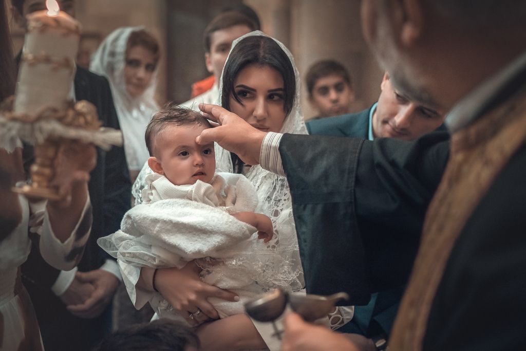 Крещение в храме Армянской Апостольской церкви Сурб Арутюн